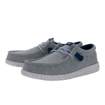 Wally Funk Heathered Knit - Grey Blue