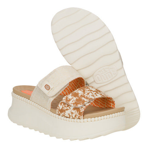 Delray Slide Animal Shimmer - Tan/Multi - Image 3