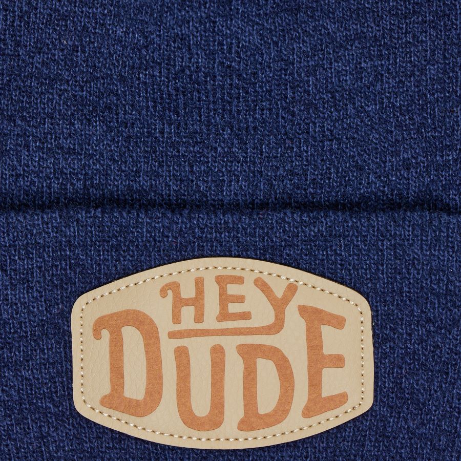 HEYDUDE Patch Beanie - Navy - Image 2
