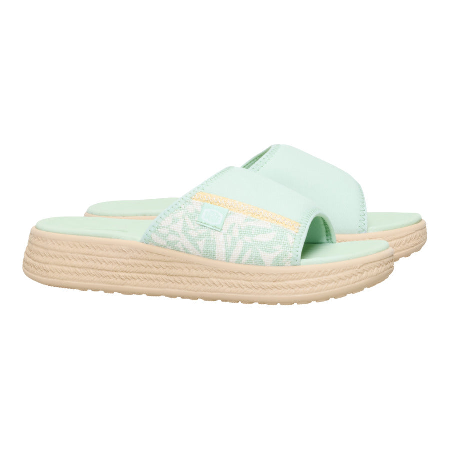 Tide Espadrille Slide - Celadon Green/Multi - Image 2