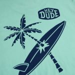 Surfboard Tree Tee - Frothy Green