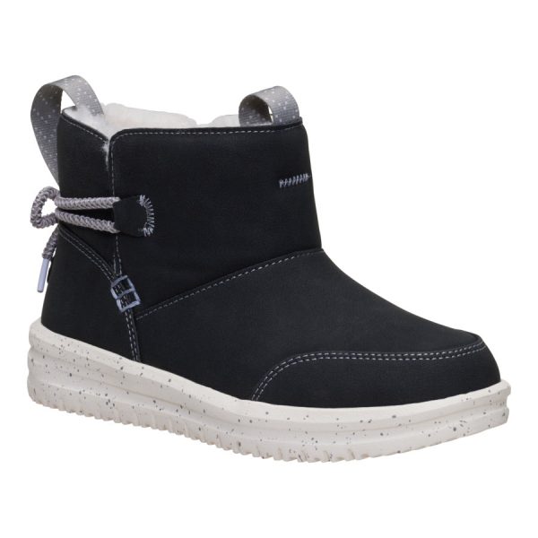 Camden Bow Boot Youth Cozy - Black