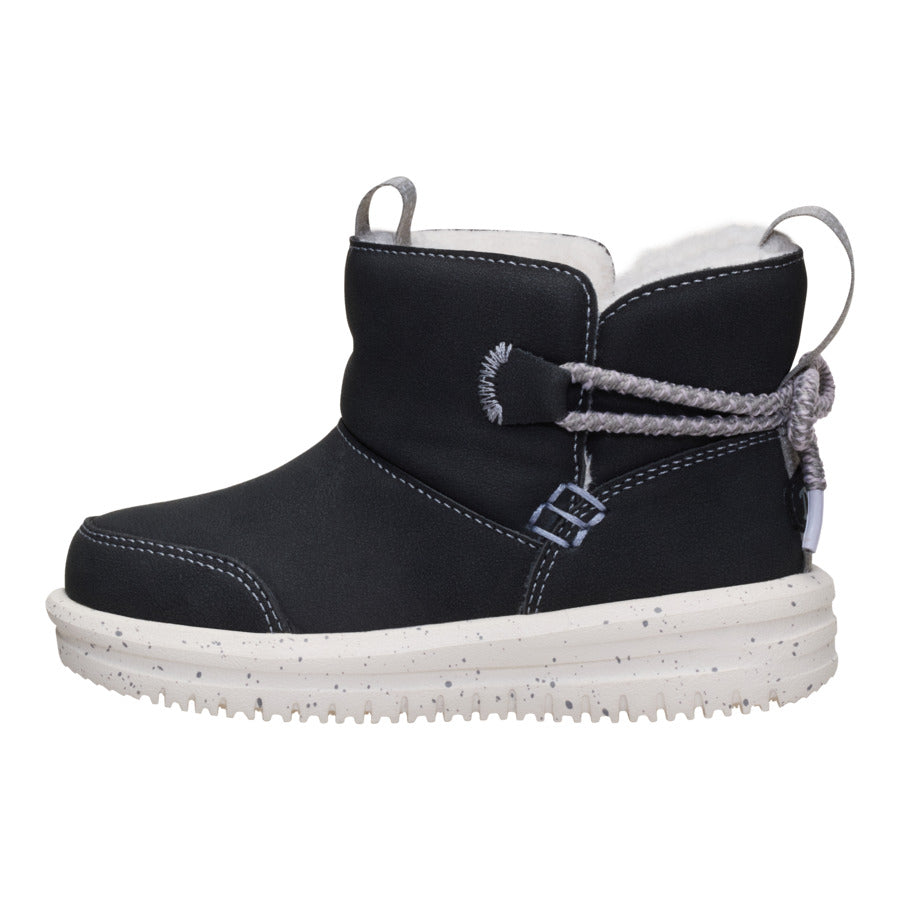 Camden Bow Boot Toddler Cozy - Black