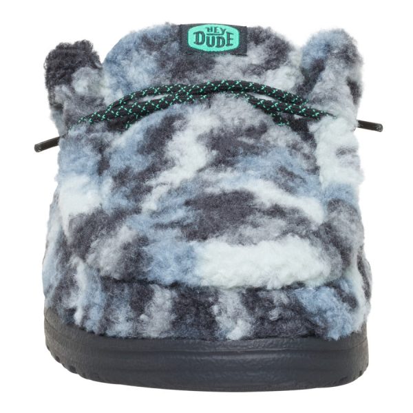 Wally Slipper Cozy Camo - Stormy Blue/Camo