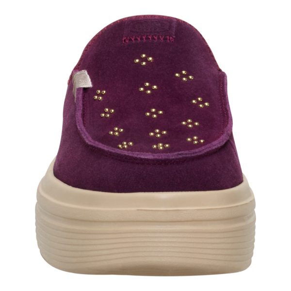 Austin Lift Suede Stud - Fig Purple