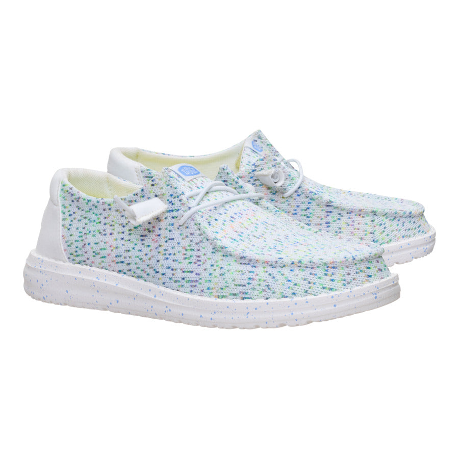 Wendy Stretch Speckle - White/Multi - Image 2